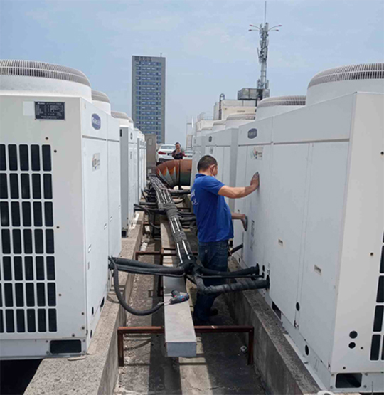 西工中央空调制热和不制冷系统维修方法